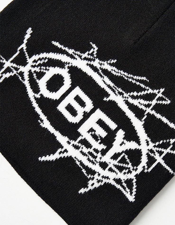 Obey Scram Beanie - Black - Image 2