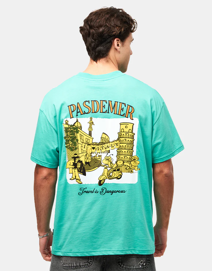 Pas De Mer I Love Italy T-Shirt - Mint Green