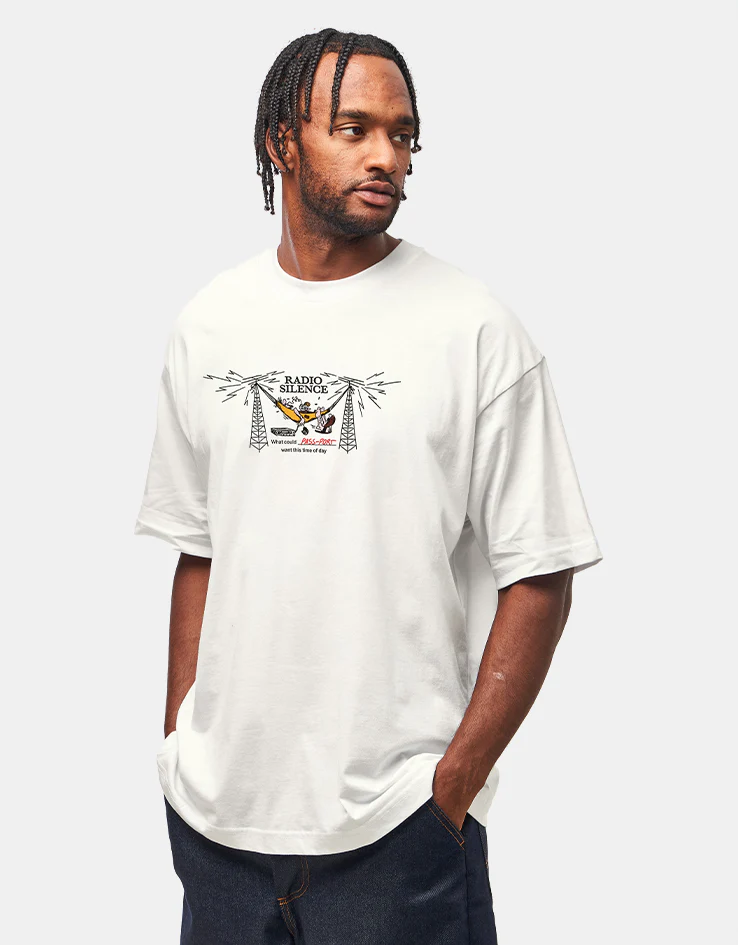 Pass Port Radio Silence T-Shirt - White - Image 2