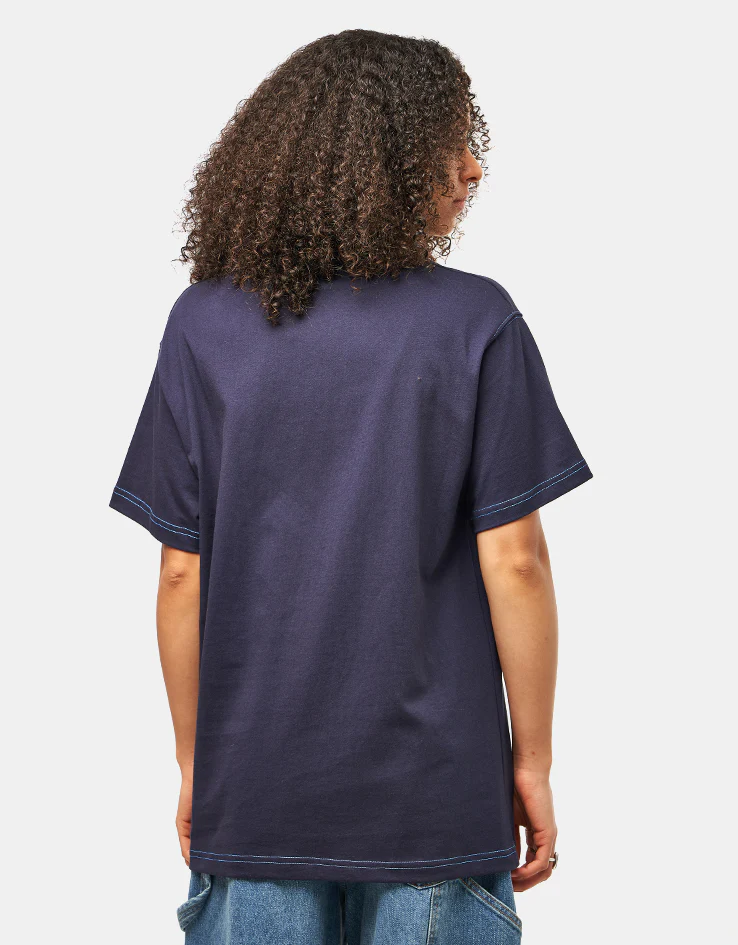 Pass Port Roman Candle T-Shirt - Navy - Image 6