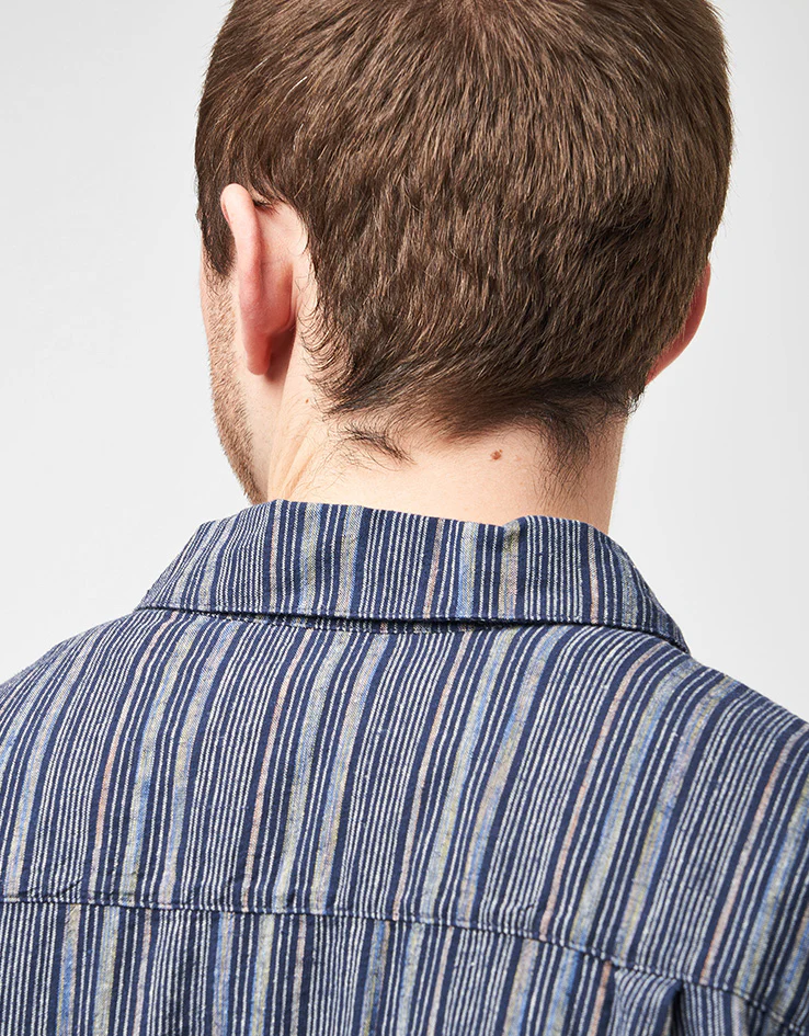 Patagonia Back Step S/S Shirt - Rapids: New Navy - Image 6