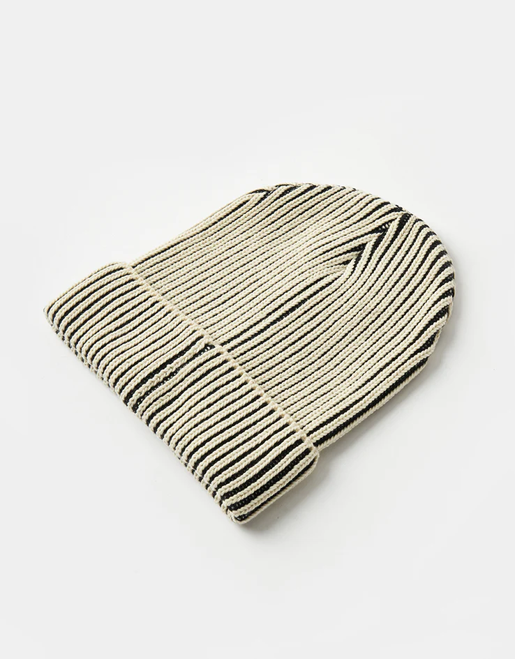 Patagonia Fishermans Rolled Beanie - Contrast Stripe/Black - Image 3