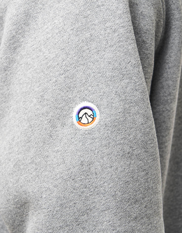 Patagonia Fitz Roy Icon Uprisal Crew Sweatshirt - Gravel Heather - Image 5