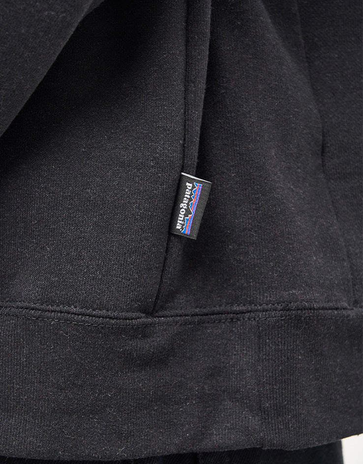 Patagonia Fitz Roy Icon Uprisal Crew Sweatshirt - Ink Black - Image 4