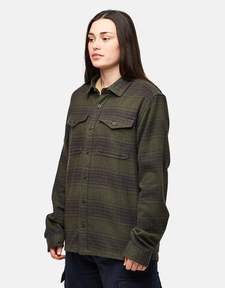 Patagonia Fjord L/S Flannel Shirt - Cascade: Basin Green - Image 9