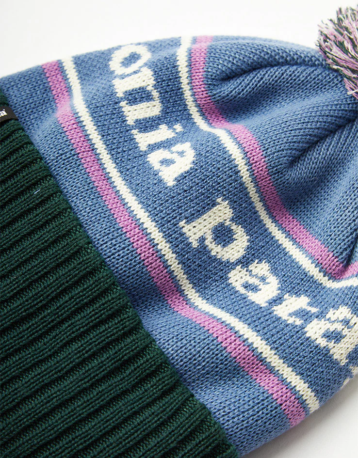 Patagonia Powder Town Beanie - Park Stripe/Barnacle Blue - Image 4