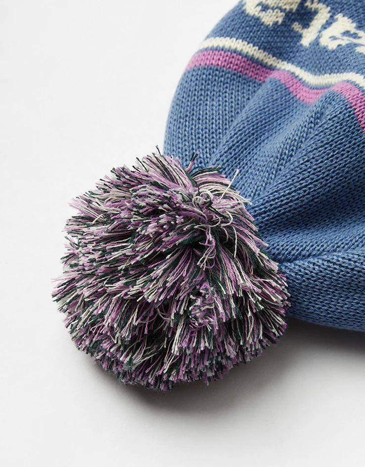 Patagonia Powder Town Beanie - Park Stripe/Barnacle Blue - Image 5