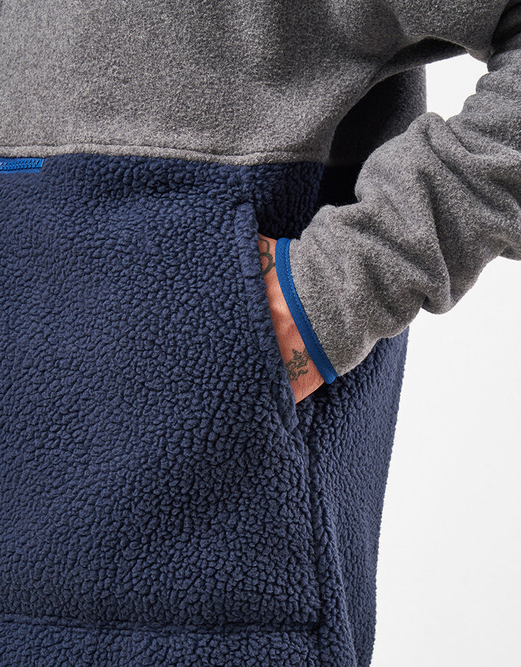Patagonia Retro Pile 1/2 Snap Pullover Fleece - New Navy/Nickel - Image 5