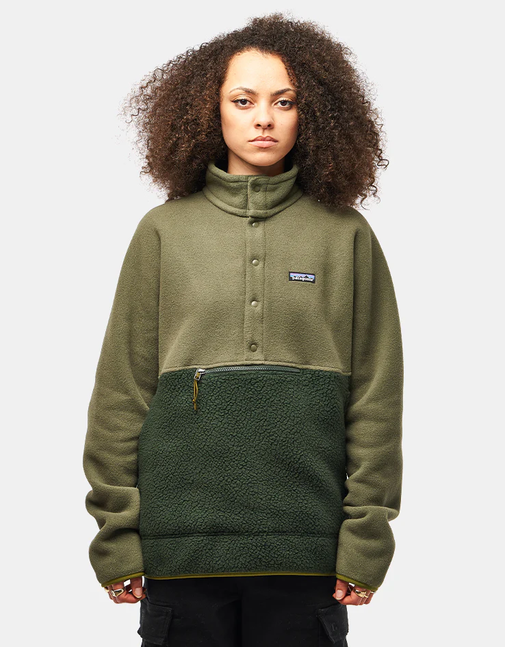 Patagonia Retro Pile 1/2 Snap Pullover Fleece - Old Growth Green - Image 6
