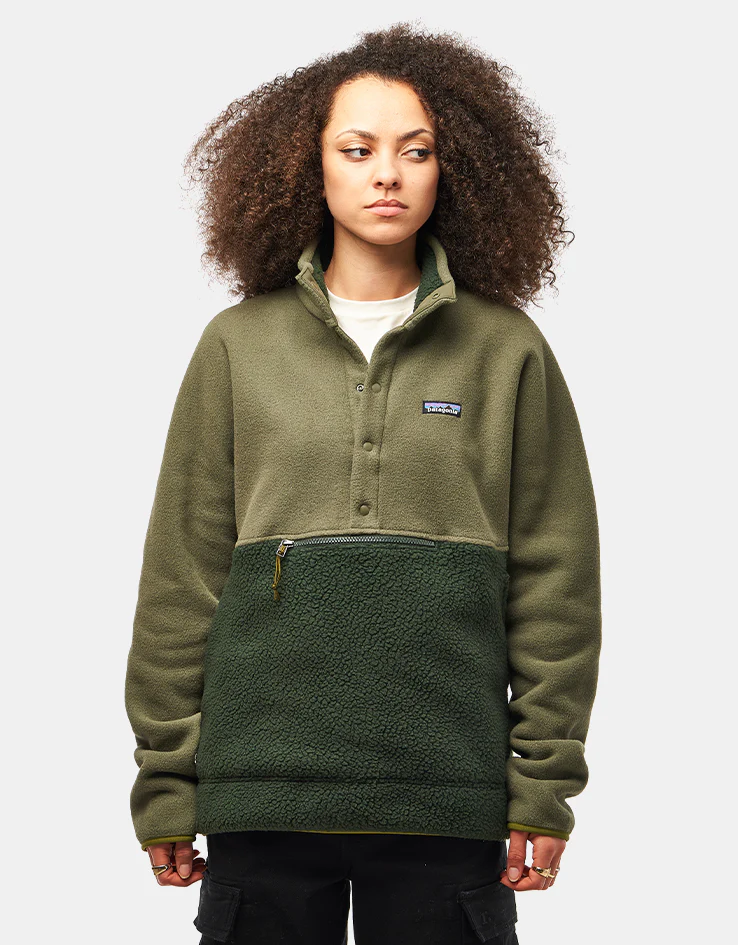 Patagonia Retro Pile 1/2 Snap Pullover Fleece - Old Growth Green - Image 8