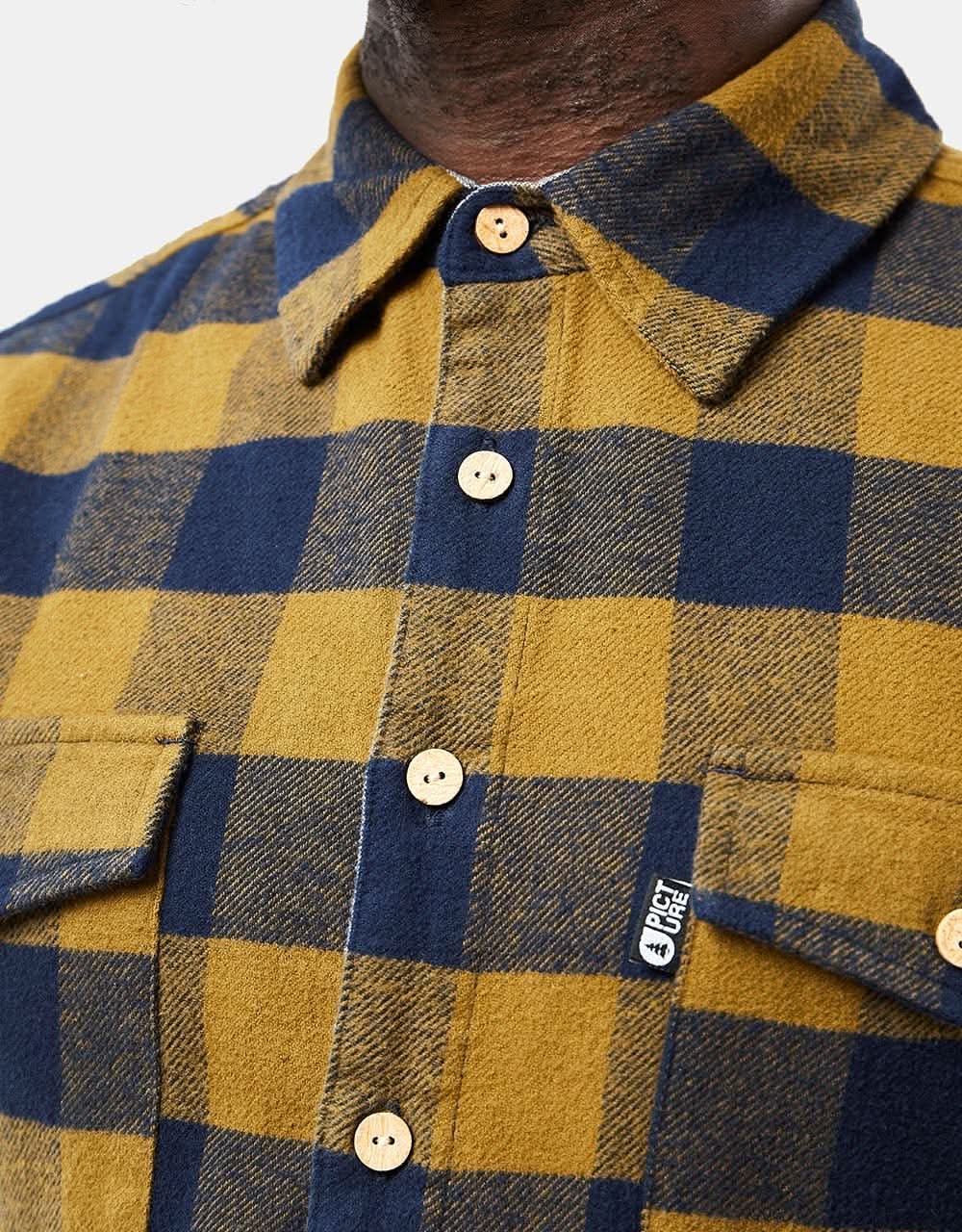 Picture Hillsboro L/S Shirt - Dark Blue/Army Green - Image 3