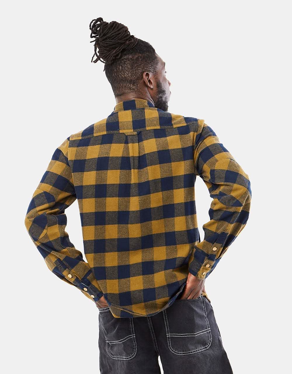 Picture Hillsboro L/S Shirt - Dark Blue/Army Green - Image 4