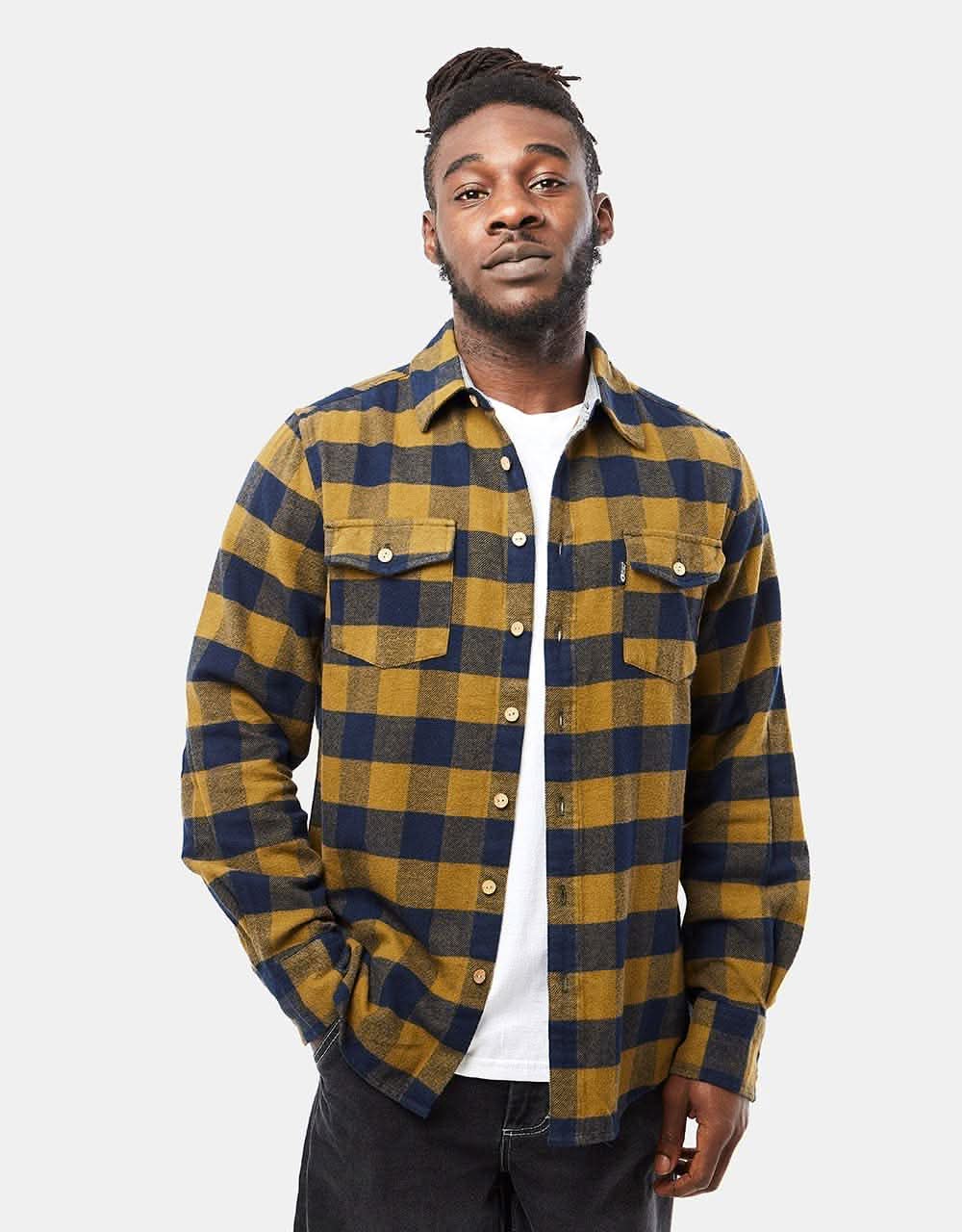 Picture Hillsboro L/S Shirt - Dark Blue/Army Green - Image 5
