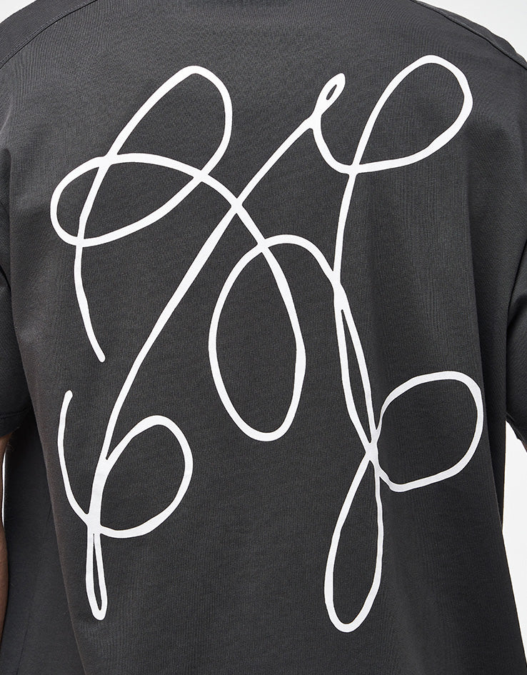 Pop Trading Company Oneliner T-Shirt - Anthracite - Image 3