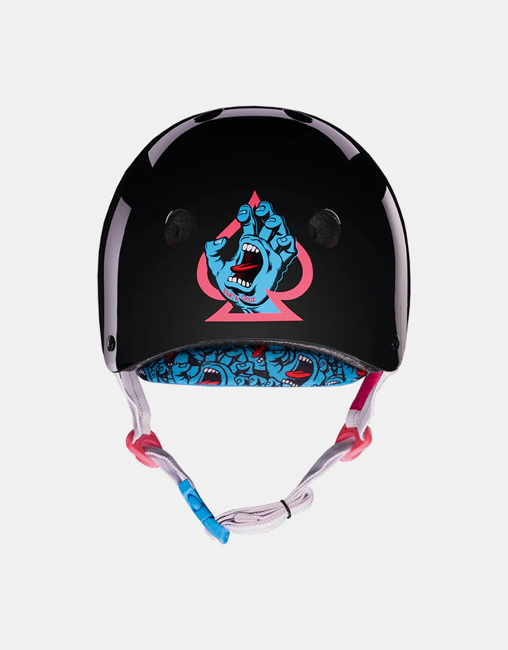 Pro-Tec x Santa Cruz Screaming Hand Low Pro Helmet - Gloss Black