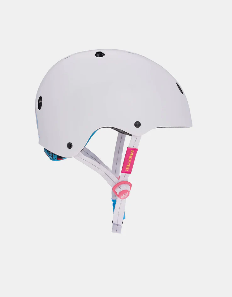 Pro-Tec x Santa Cruz Screaming Hand Low Pro Helmet - Gloss White - Image 3