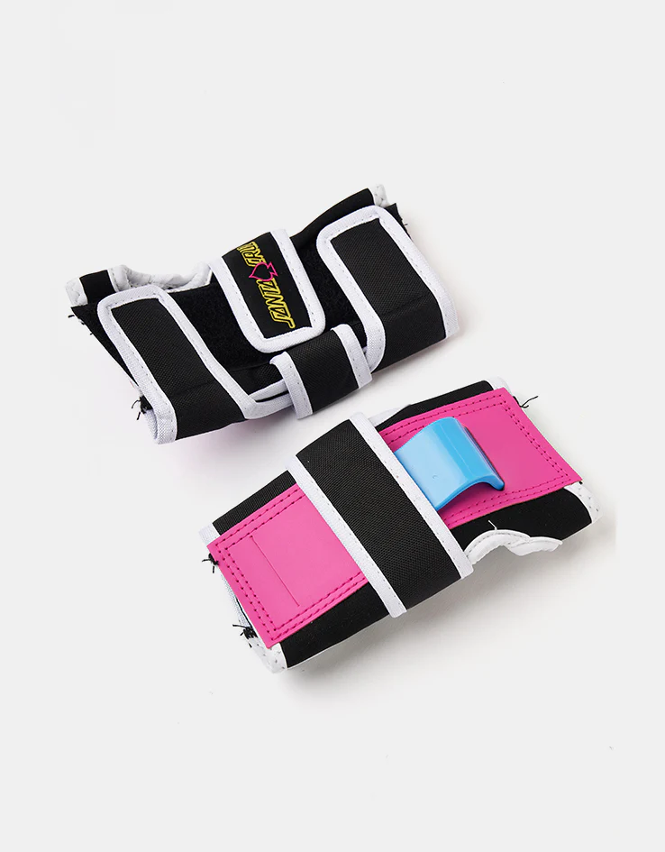Pro-Tec x Santa Cruz Street Junior Triple Pad Set - Black/White/Pink - Image 5