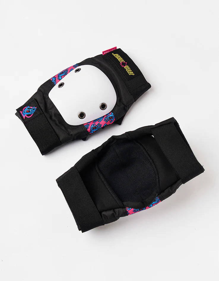 Pro-Tec x Santa Cruz Street Triple Pad Set - Black/White/Pink - Image 3