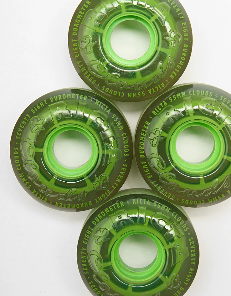 Ricta Clouds Transparent 78a Skateboard Wheels - 55mm - Image 2
