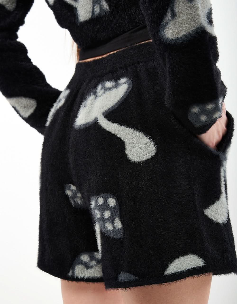 RIPNDIP Womens Euphoria Womens Knit Shorts  - Black - Image 3