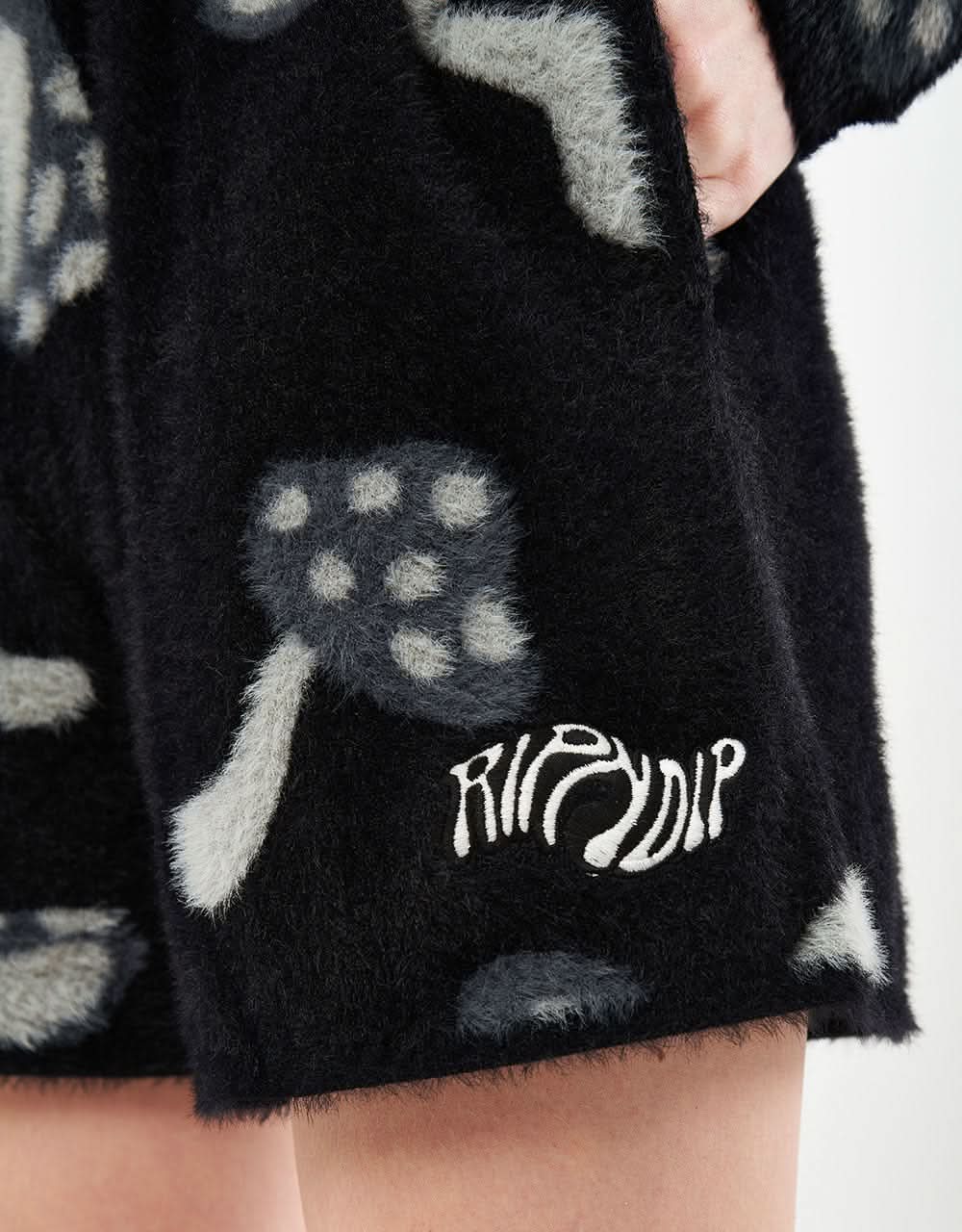 RIPNDIP Womens Euphoria Womens Knit Shorts  - Black - Image 4