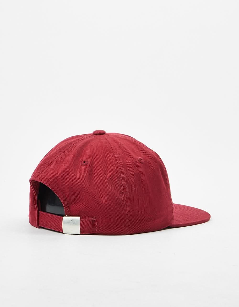Route One 6 Panel (Unstructured) Cap - Burgundy - Image 2
