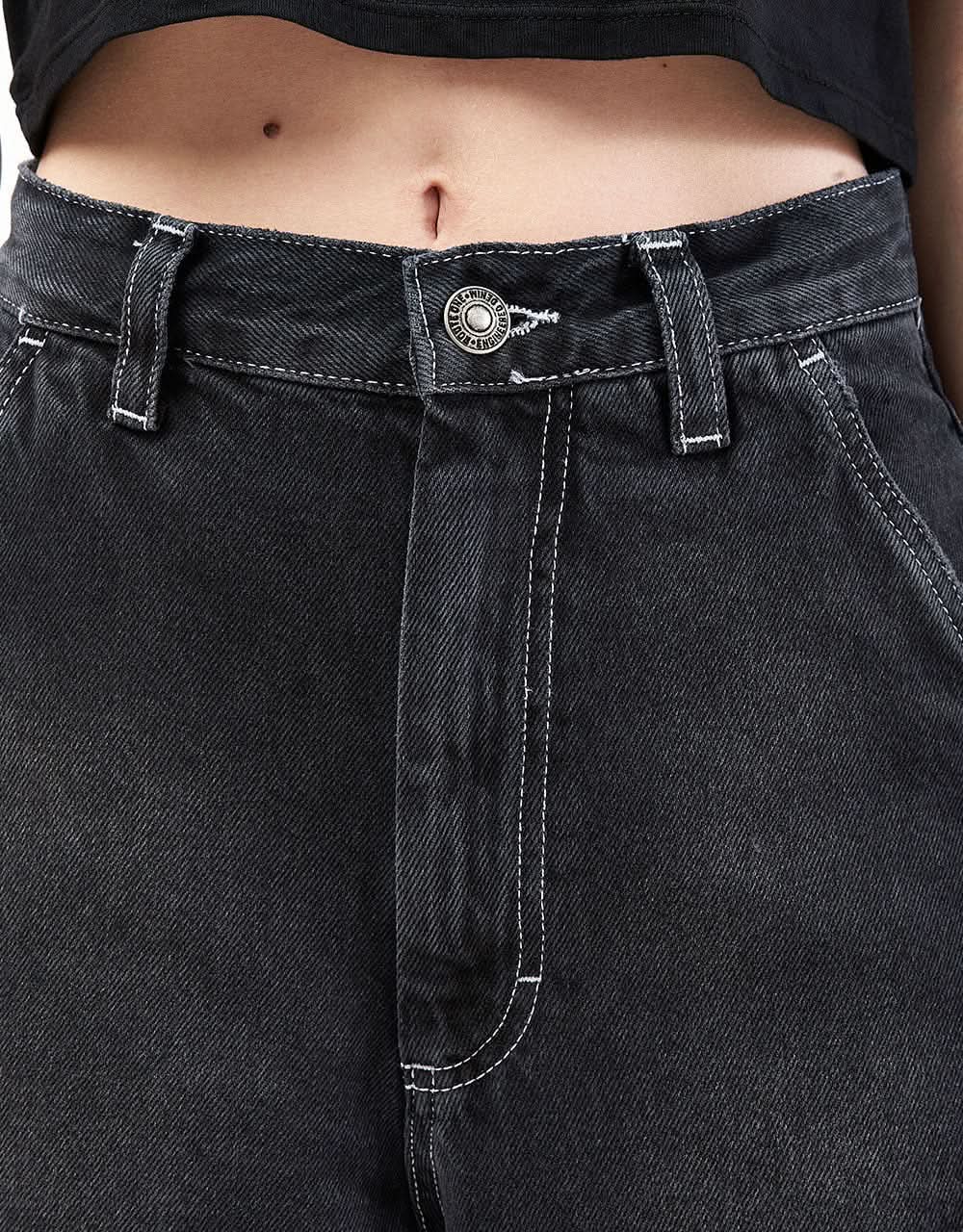 Route One Super Baggy XL Jorts - Washed Black - Image 10