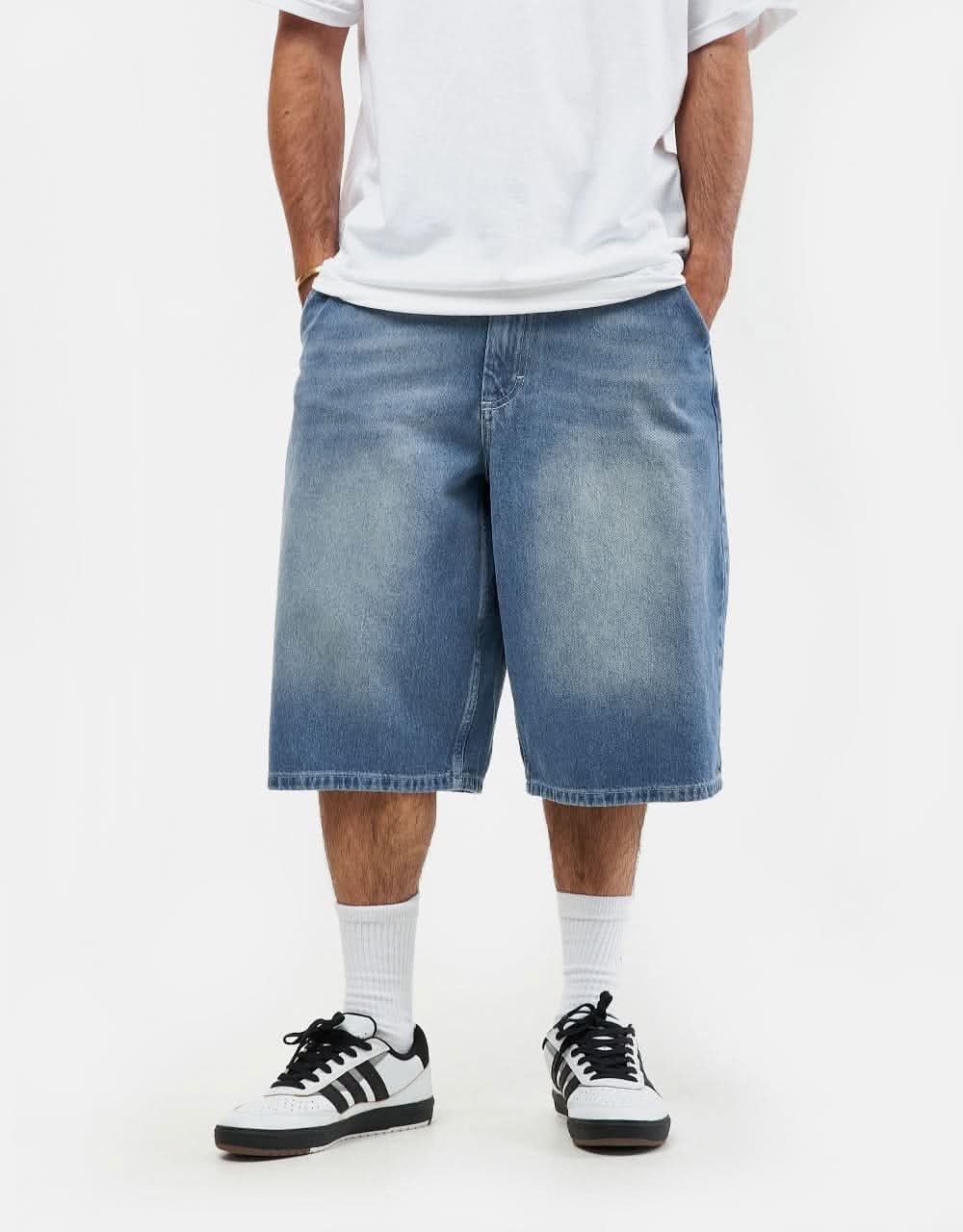 Route One Super Baggy XL Jorts - Washed Blue