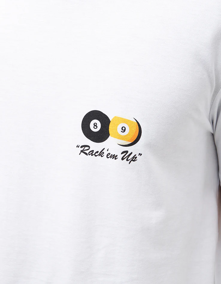 Route One Billiards Organic T-Shirt - White - Image 4