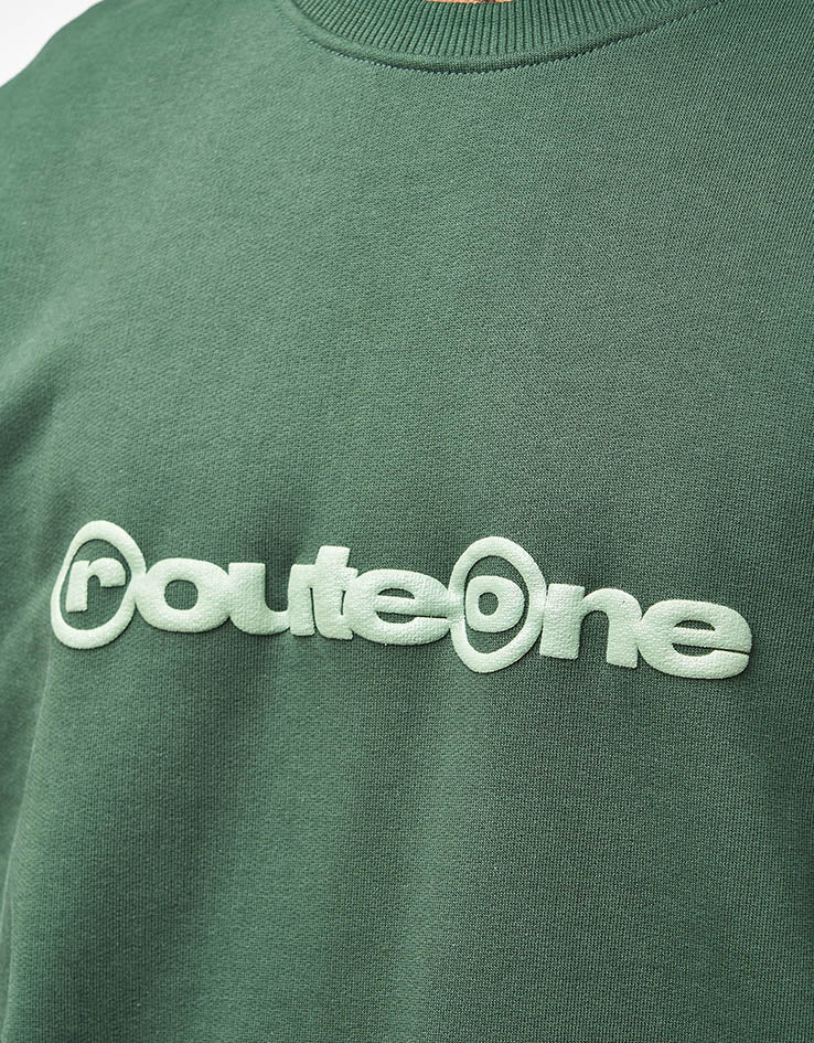 Route One Corp Heavyweight Sweatshirt - Forest Green - Image 4