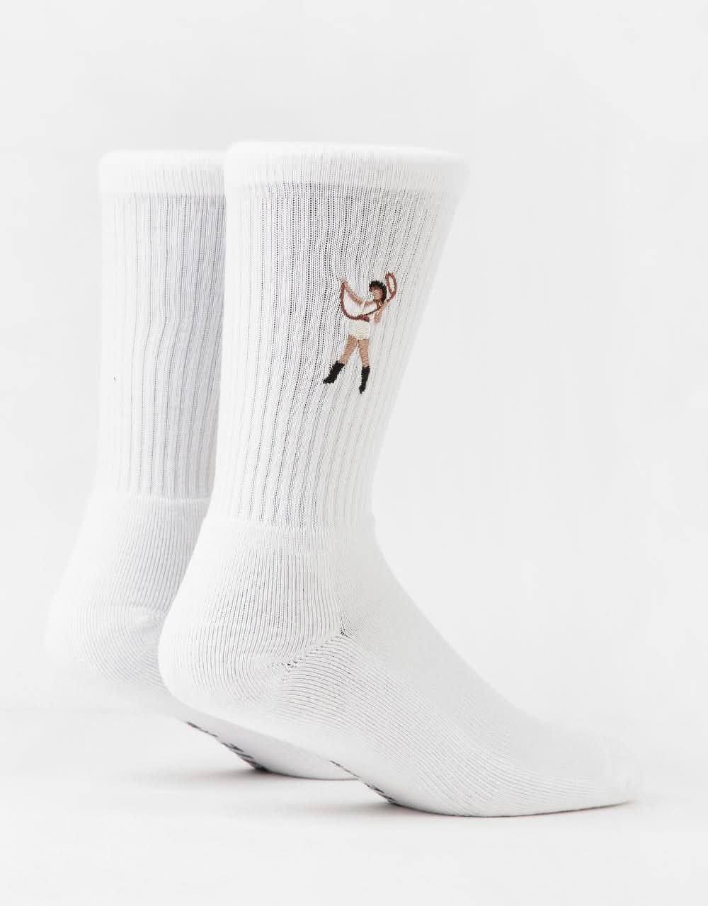Route One Cowgirl Crew Socks - White - Image 2