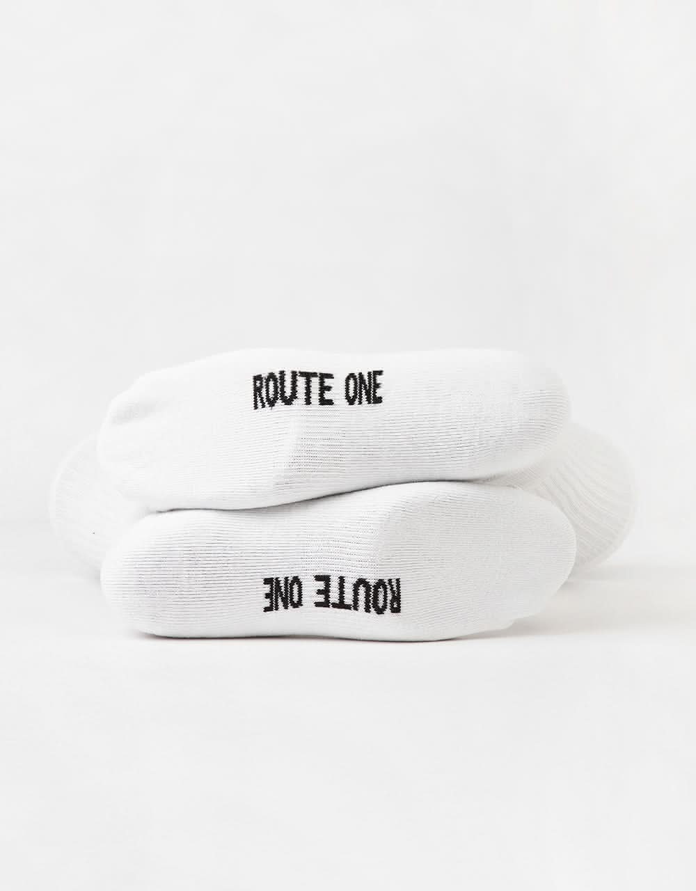 Route One Cowgirl Crew Socks - White - Image 4