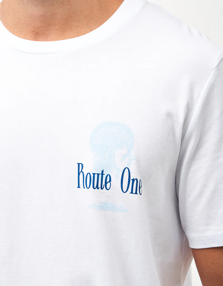 Route One Crystal Clear Organic T-Shirt - White - Image 4