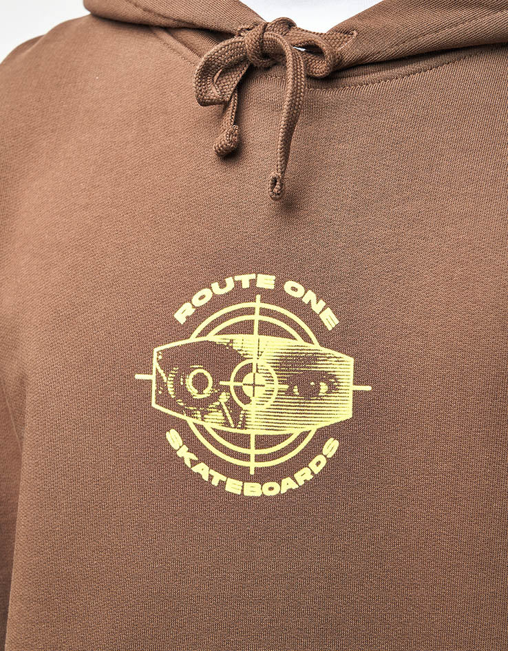 Route One Cyborg Heavyweight Hoodie - Chestnut - Image 3
