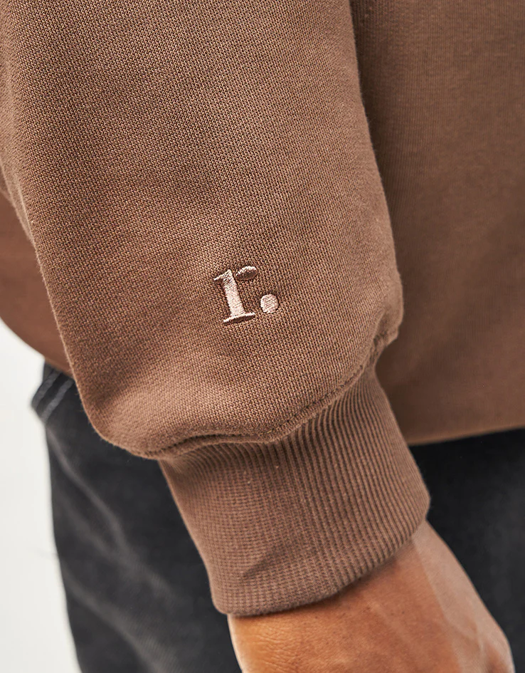 Route One Cyborg Heavyweight Hoodie - Chestnut - Image 4
