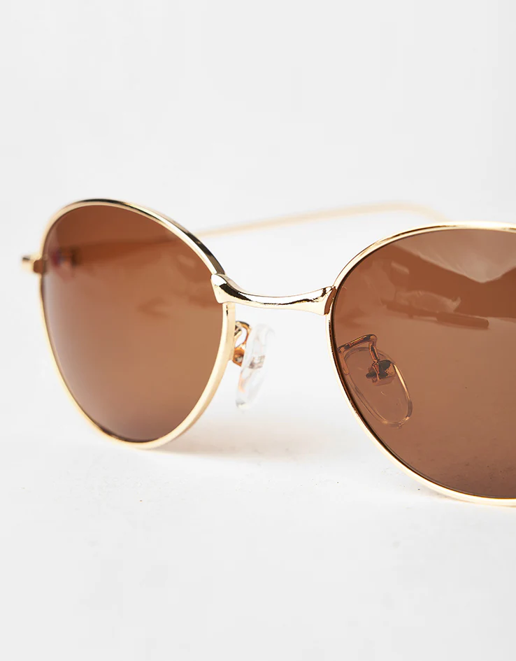 Route One Cyrus Sunglasses - Gold/Gold Lens - Image 3