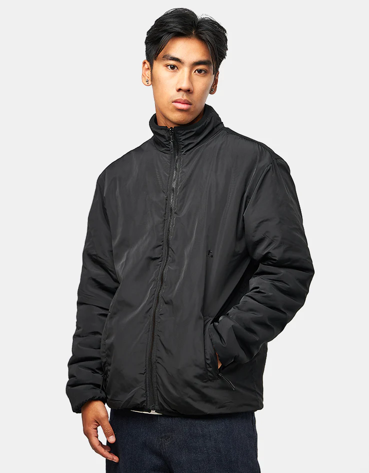 Route One Full Zip Reversible Fleece - Purple Velvet/Black - Image 3