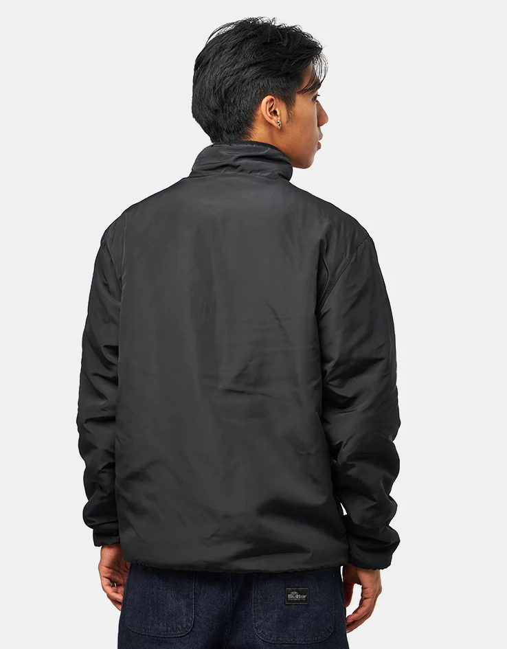 Route One Full Zip Reversible Fleece - Purple Velvet/Black - Image 5