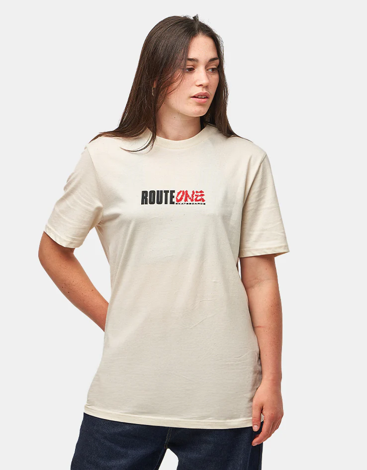 Route One Gaiden Organic T-Shirt - Natural Raw - Image 6