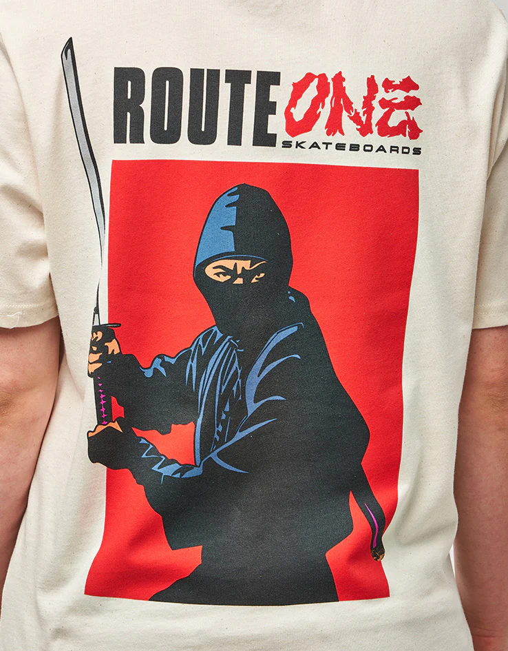 Route One Gaiden Organic T-Shirt - Natural Raw - Image 7