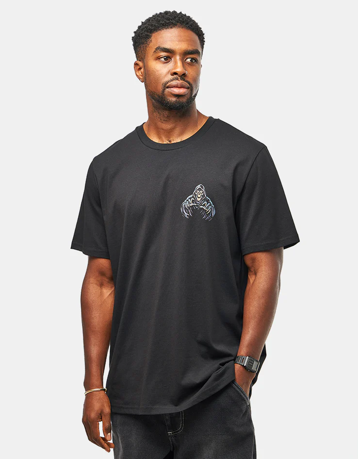 Route One Grim Horizons Organic T-Shirt - Black - Image 2