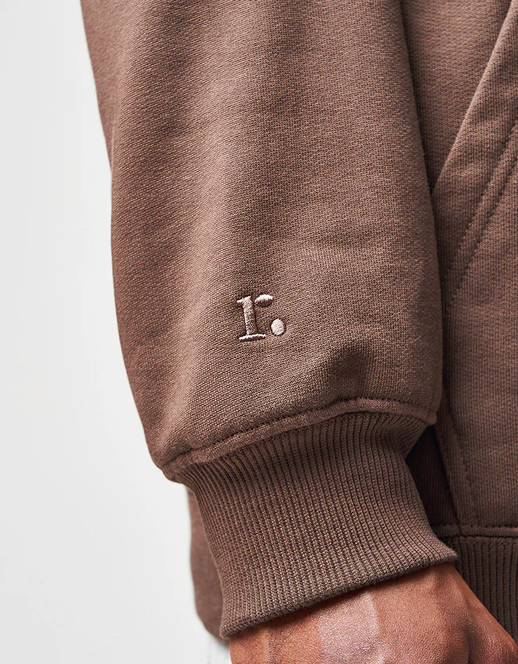 Route One Heavyweight Pullover Hoodie (400gsm) - Chestnut - Image 4