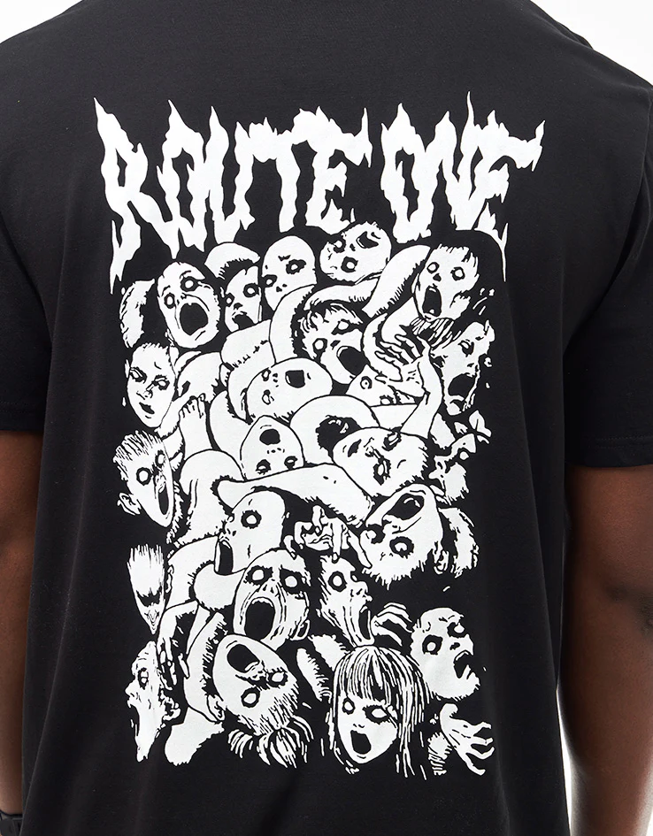 Route One Jigoku Organic T-Shirt - Black - Image 3