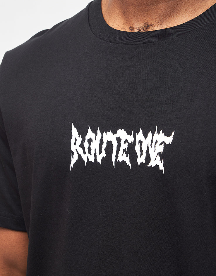 Route One Jigoku Organic T-Shirt - Black - Image 4