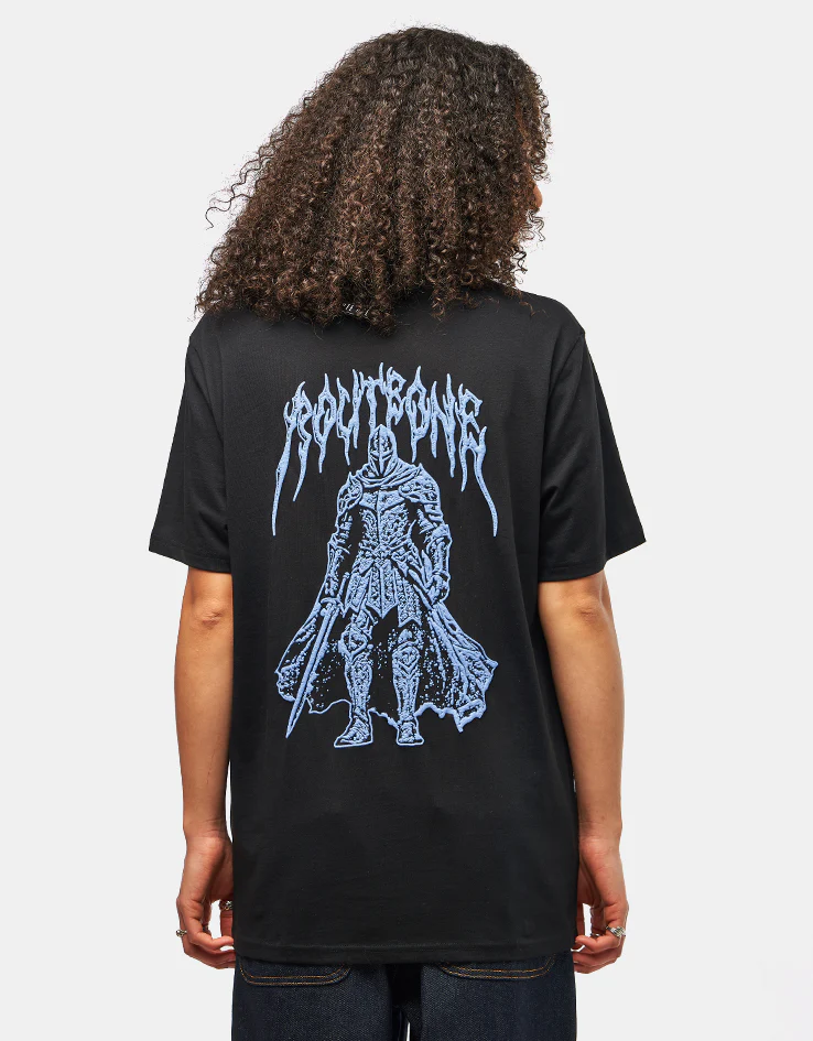 Route One Knight Organic T-Shirt - Black - Image 7