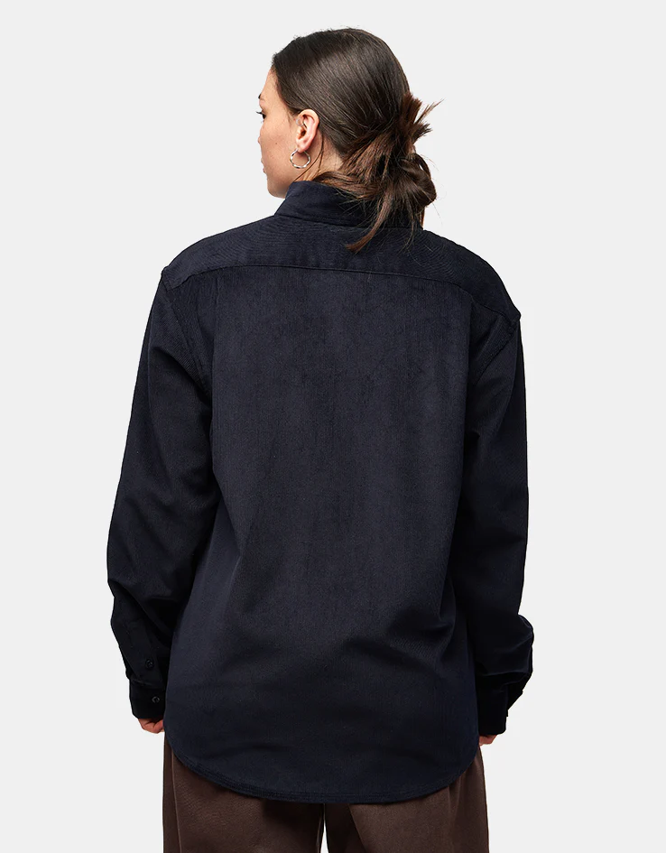 Route One Moby Cord Shirt - Navy - Image 8