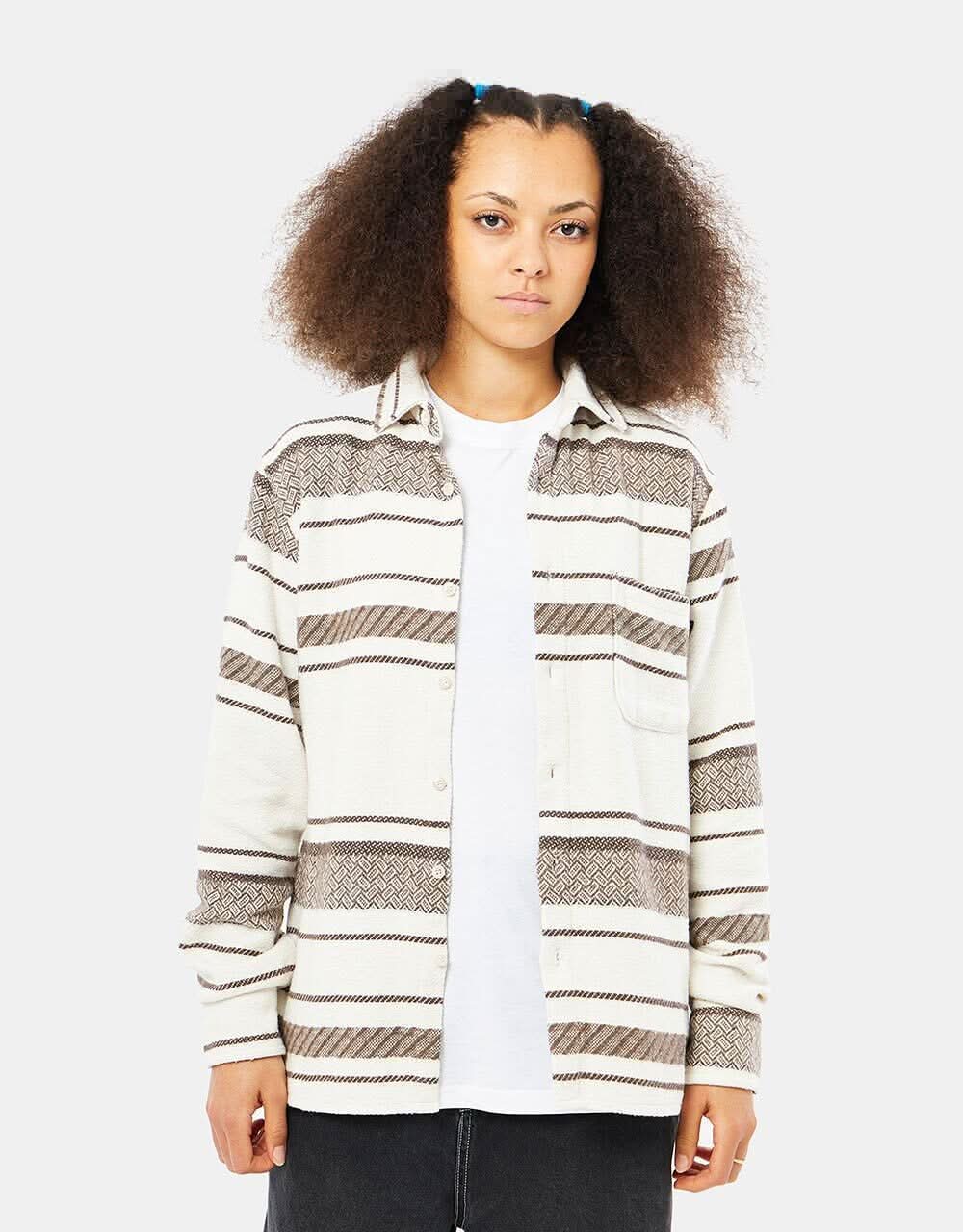 Route One Navajo Heavyweight Flannel Shirt - Natural - Image 10