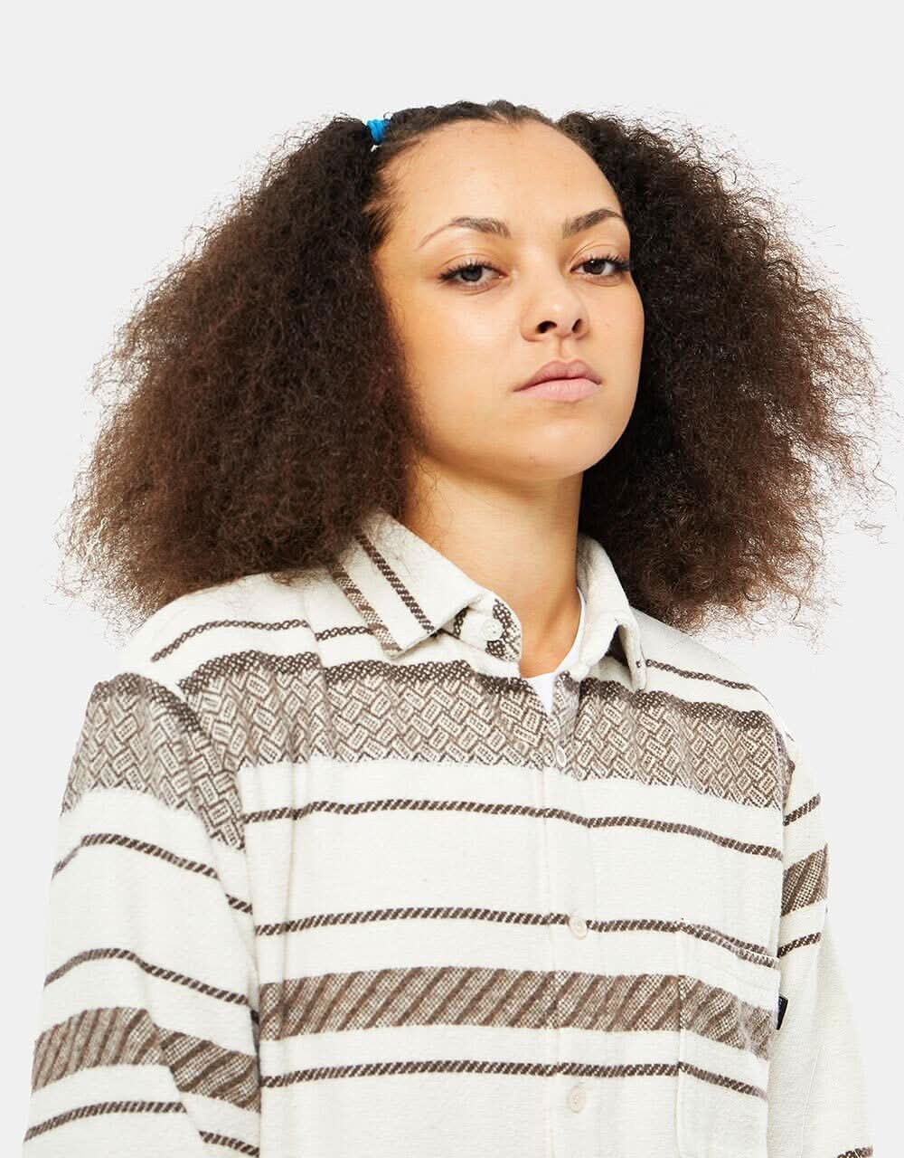 Route One Navajo Heavyweight Flannel Shirt - Natural - Image 6