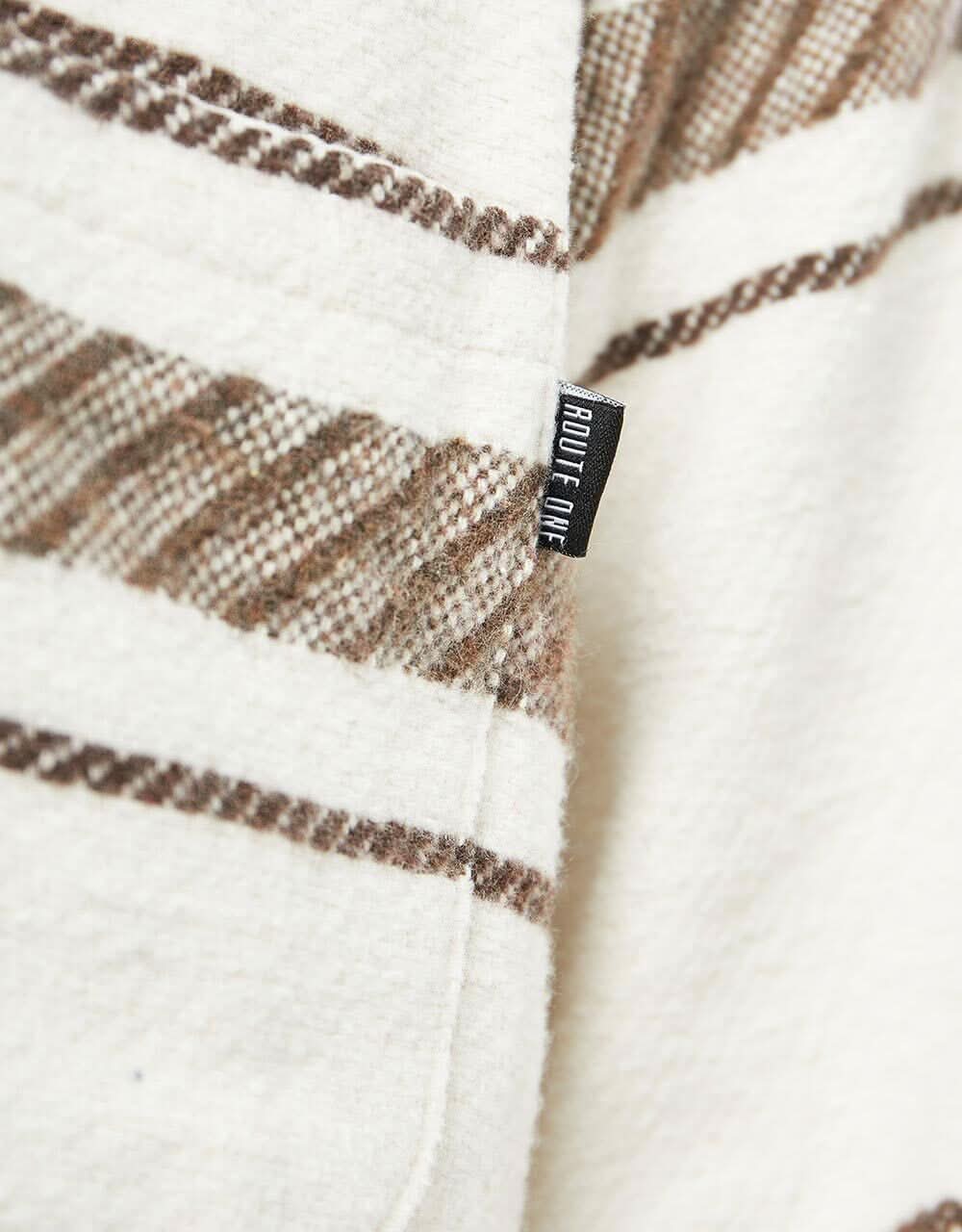 Route One Navajo Heavyweight Flannel Shirt - Natural - Image 7