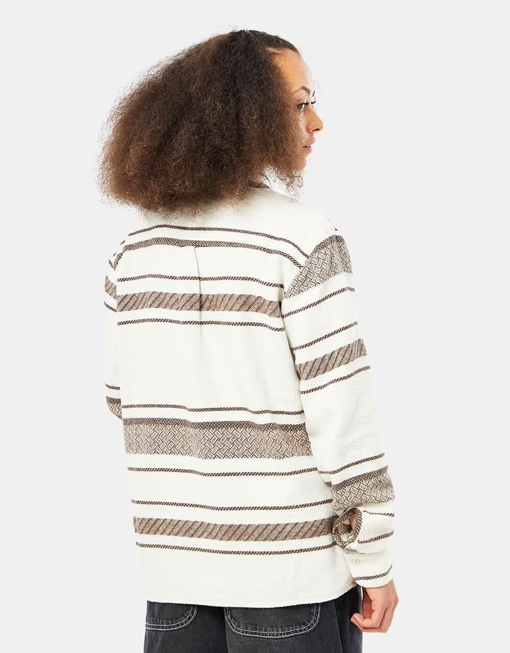 Route One Navajo Heavyweight Flannel Shirt - Natural - Image 9